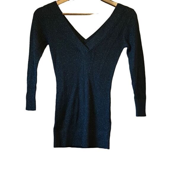 BEBE waffle‎ knit shirt size ￼grey - Picture 1 of 6
